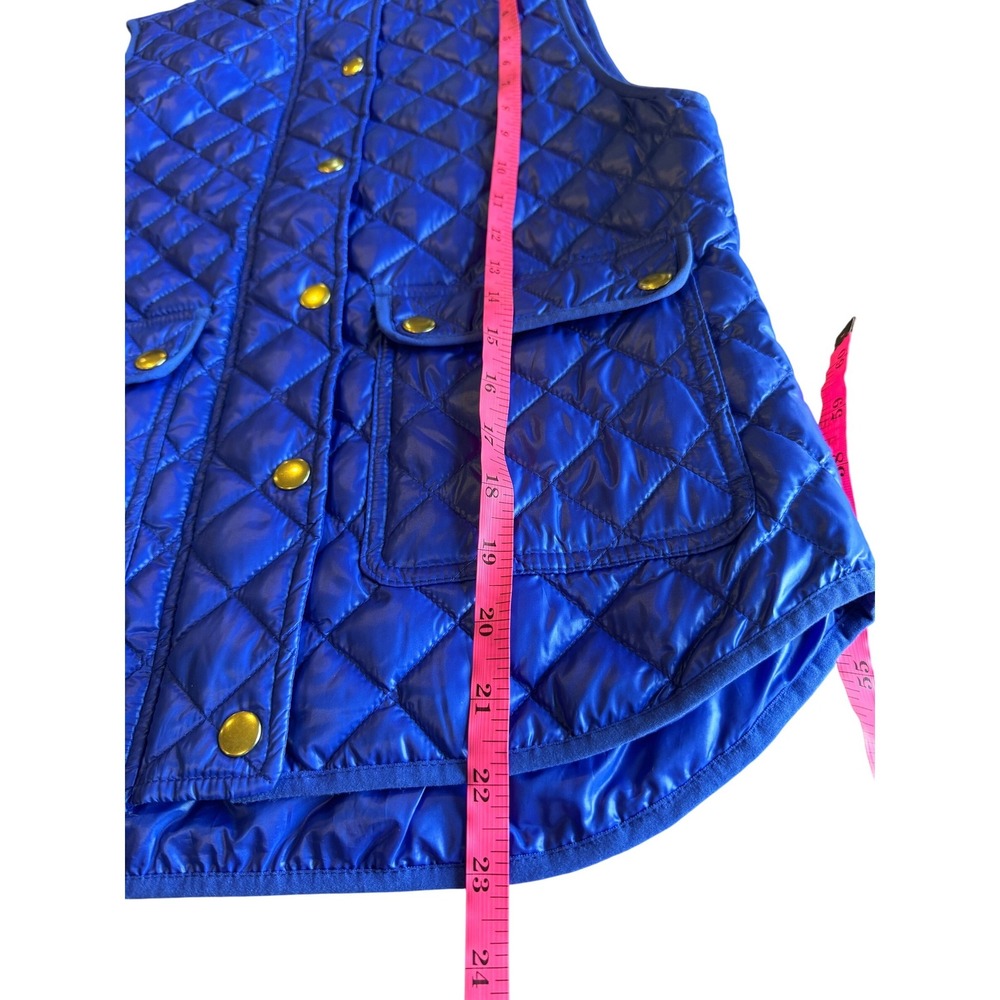 J.Crew‎ Quilted Down Puffer Vest Blue Size PXS - Picture 9 of 9